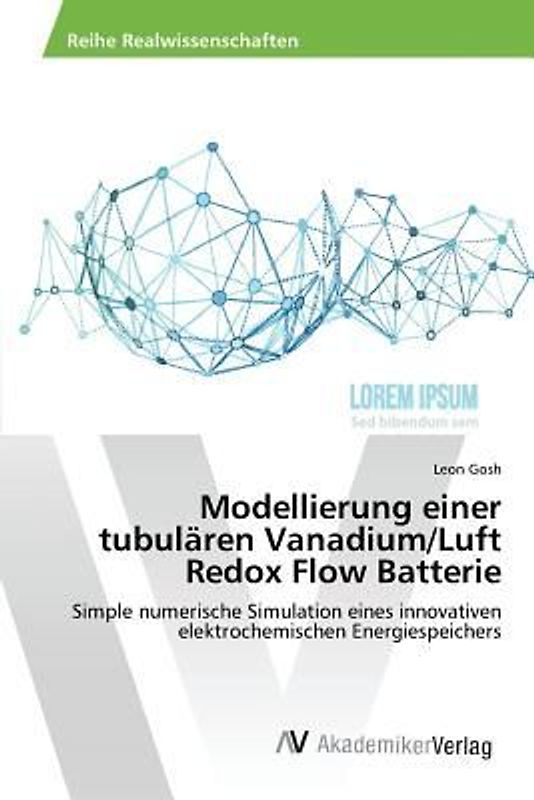 Modellierung einer tubulären Vanadium/Luft Redox Flow Batterie