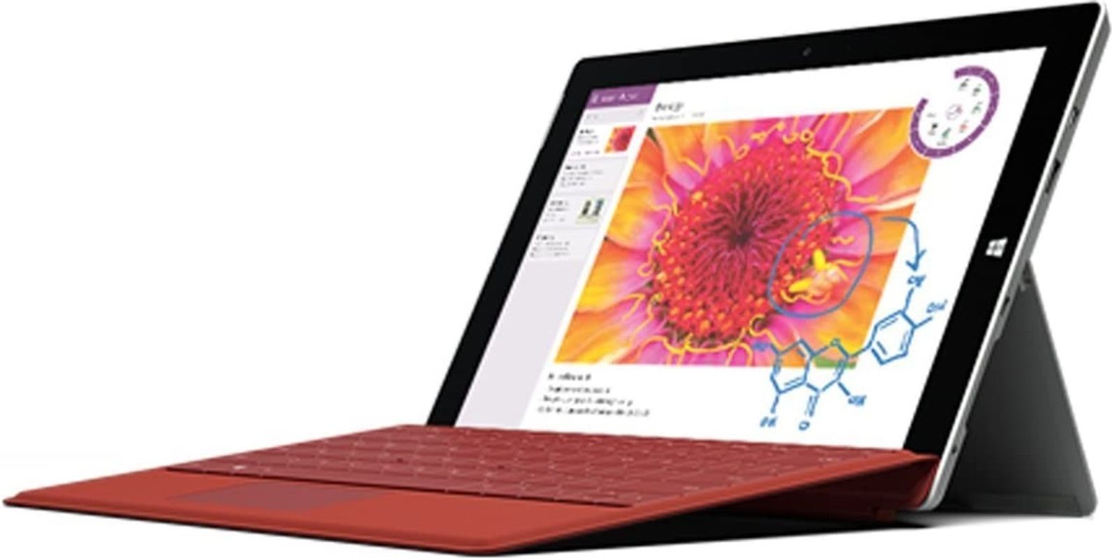 Microsoft Surface 3 10,8" 64GB [Wi-Fi + 4G, inkl. rotem Keyboard Dock, Type Cover 3] weiß