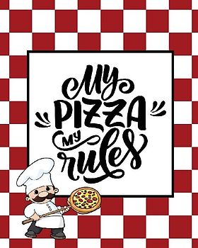 Record & Rank Restaurant Reviews, Expert Pizza Foodie, Prompted Pages, Remembering Your Favorite Slice, Gift, Log Book