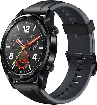 Huawei Watch GT 46,5 mm noir bracelet en silicone graphite black