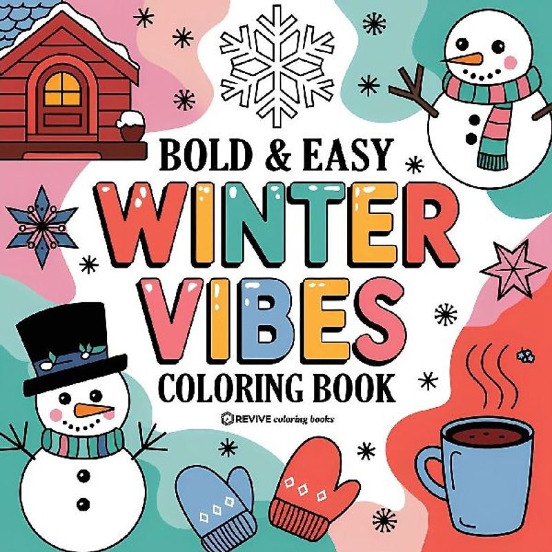 Bold & Easy Winter Vibes Coloring Book