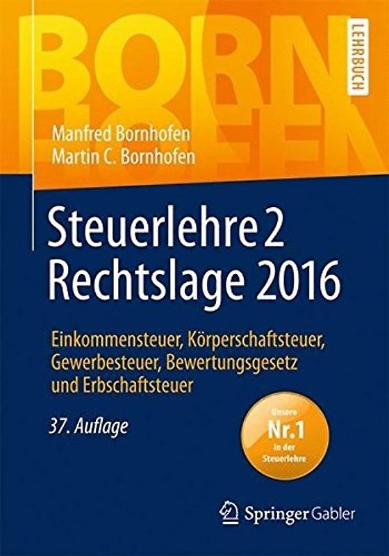 Steuerlehre 2 Rechtslage 2016
