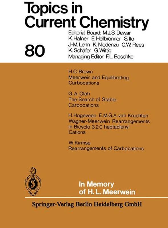 In Memory of H. L. Meerwein