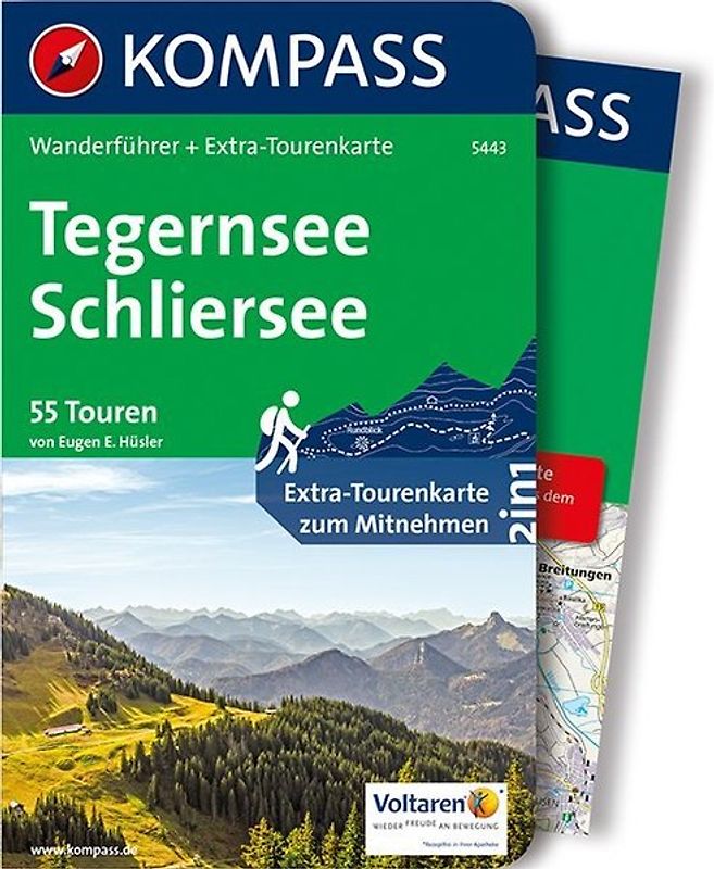 KOMPASS Wanderführer Tegernsee, Schliersee, 55 Touren