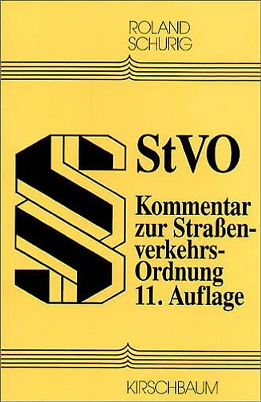 StVO - Strassenverkehrs-Ordnung