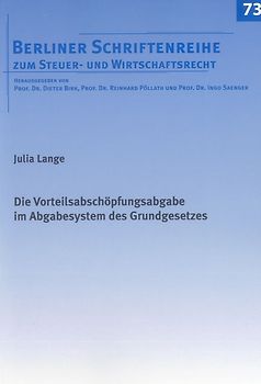Die Vorteilsabschöpfungsabgabe im Abgabesystem des Grundgesetzes