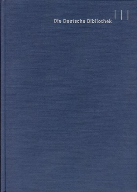 Deutsche Nationalbibliografie - Reihe E, Dreijahresverzeichnis 2001-2003