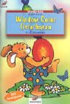 Window Color Osterhasen. Mit Samtpuder. Mit 2 Vorlagebögen