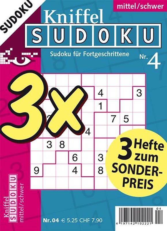 Kniffel-Sudoku 3er-Band Nr. 4