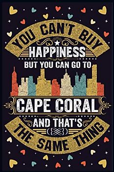 Cape Coral Notebook: Home City Cape Coral in Florida Pride Flag Journal