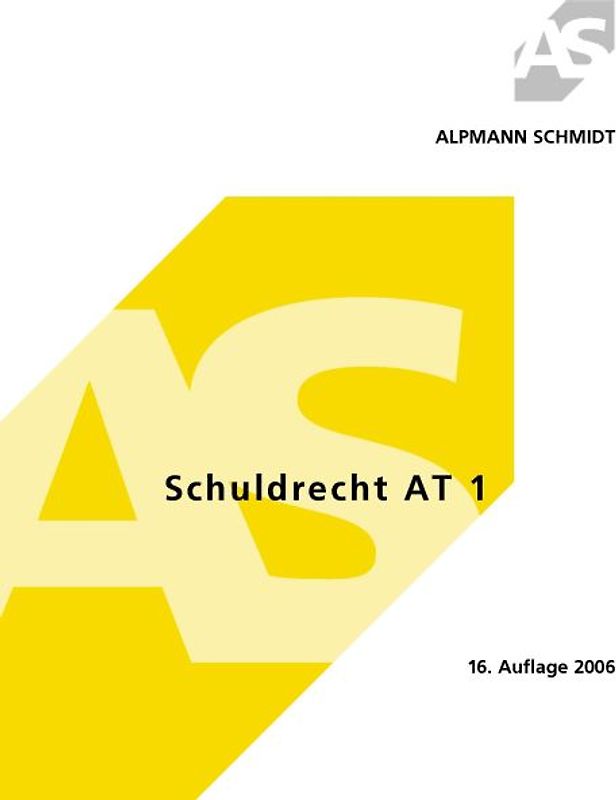 Schuldrecht AT 1