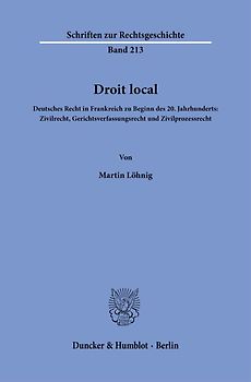 Droit local.