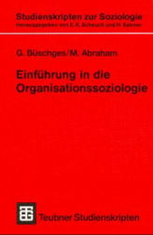 Einführung in die Organisationssoziologie