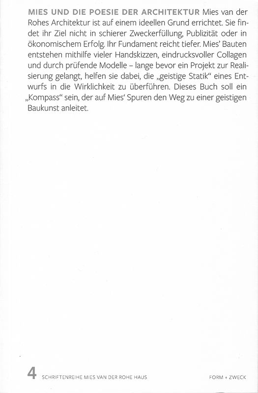 Mies und die Poesie der Architektur