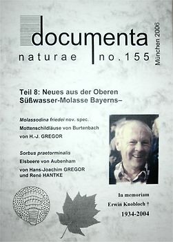 In Memoriam Erwin Knobloch / Neues aus der Oberen Süsswasser-Molasse Bayerns