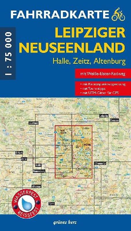 Fahrradkarte Leipziger Neuseenland