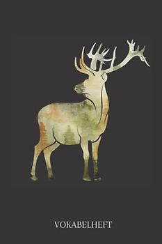 Vokabelheft: Vokabelheft Hirsch, 60 Seiten mit je 2 Spalten, A5