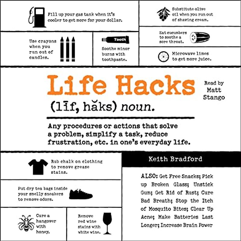 Life Hacks: Any Procedure or Action That Solves a Problem, Simplifies a Task, Reduces Frustration, Etc. in One's Everyday Life