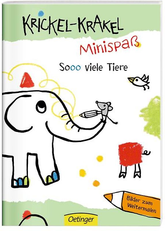 Krickel-Krakel-Minispaß: So viele Tiere! Bilder zum Weitermalen