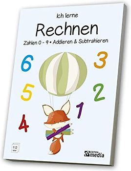 Schreib- und Rechenheft: Zahlen 0-9 mit Addieren & Subtrahieren