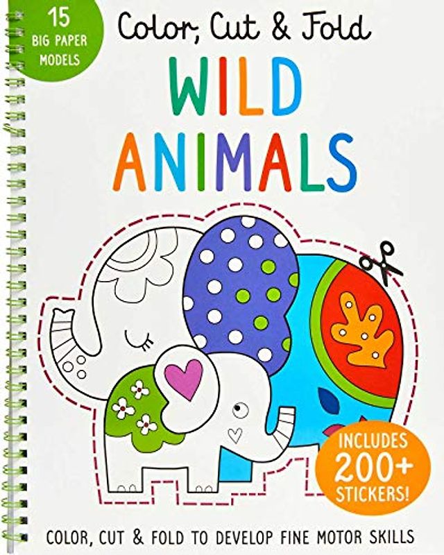 Color, Cut, and Fold: Wild Animals