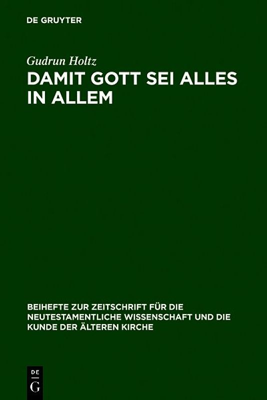 Damit Gott sei alles in allem