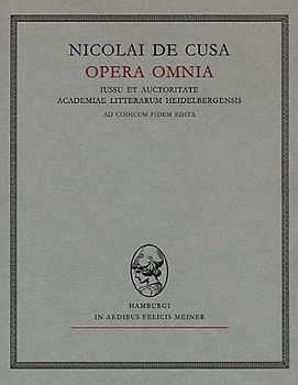 Nicolai de Cusa Opera omnia / Apologia Doctae Ignorantiae