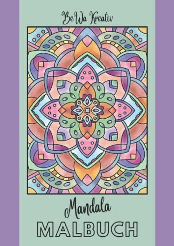 Mandala Malbuch: 11 verschiedene, handgezeichnete Motive, in A4 Größe
