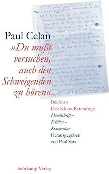 Du mußt versuchen, auch den Schweigenden zu hören