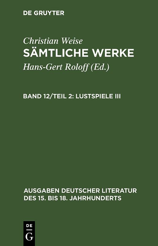 Lustspiele III