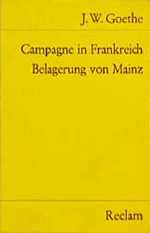 Campagne in Frankreich. Belagerung von Mainz
