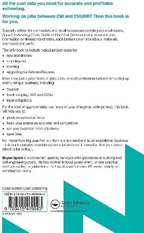 Spon's Estimating Costs Guide to Electrical Works