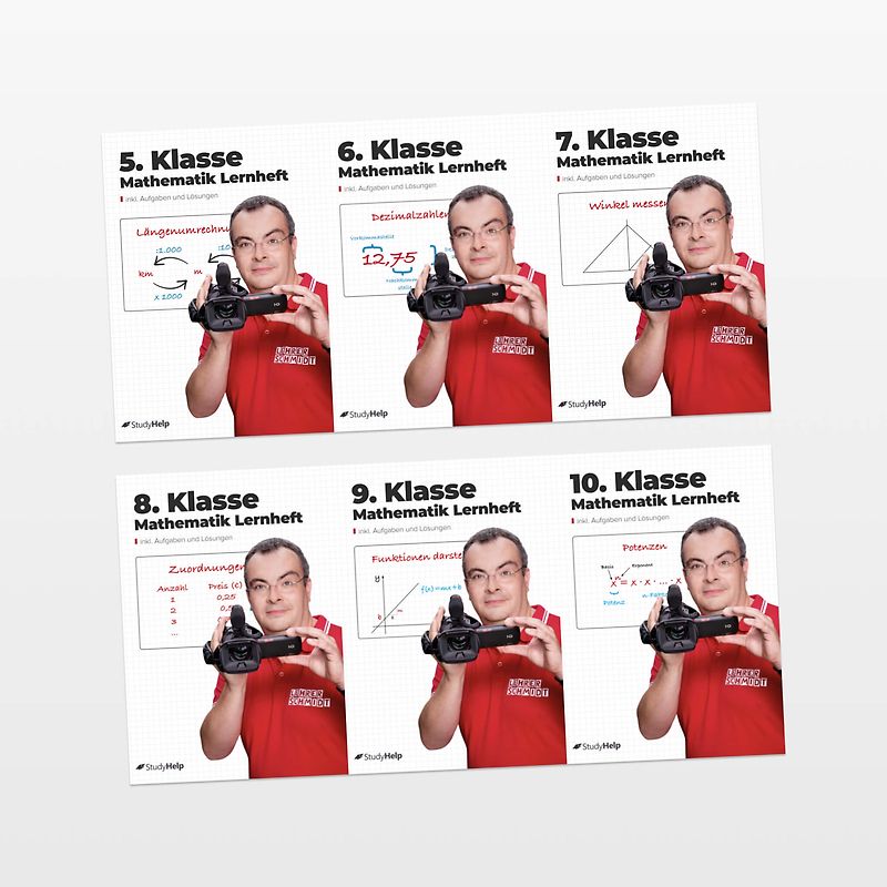 Mathe 5. bis 10. Klasse Lernhefte Set