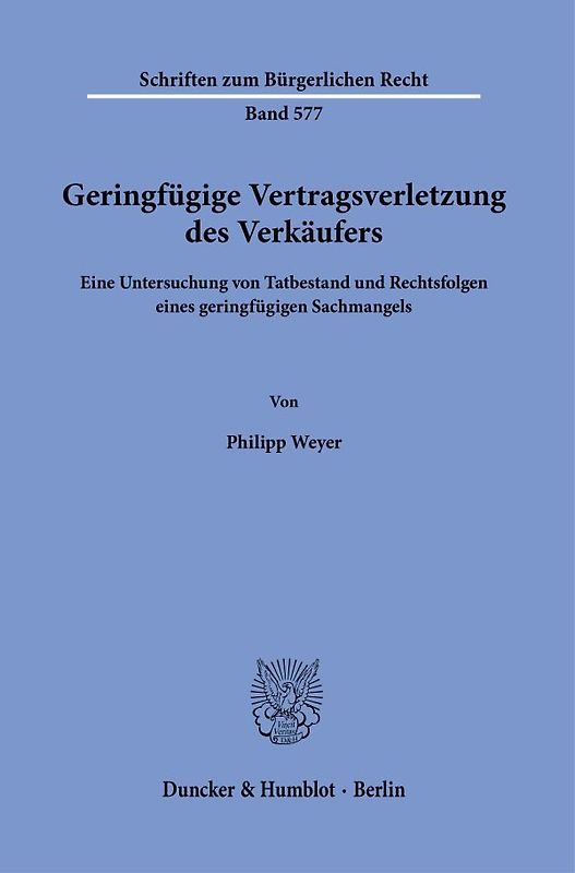 Geringfügige Vertragsverletzung des Verkäufers
