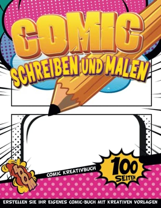 Kreatives Comic Skizzieren: Erstellen Sie Ihre Eigenen Comics | Malutensilien Für Kinder 9-12 Zeichenblock | Junge 14 Jahre Geschenkideen