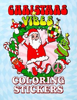Christmas Vibes Coloring Stickers
