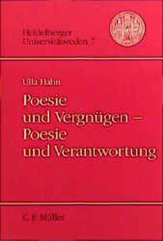 Poesie und Vergnügen - Poesie und Verantwortung
