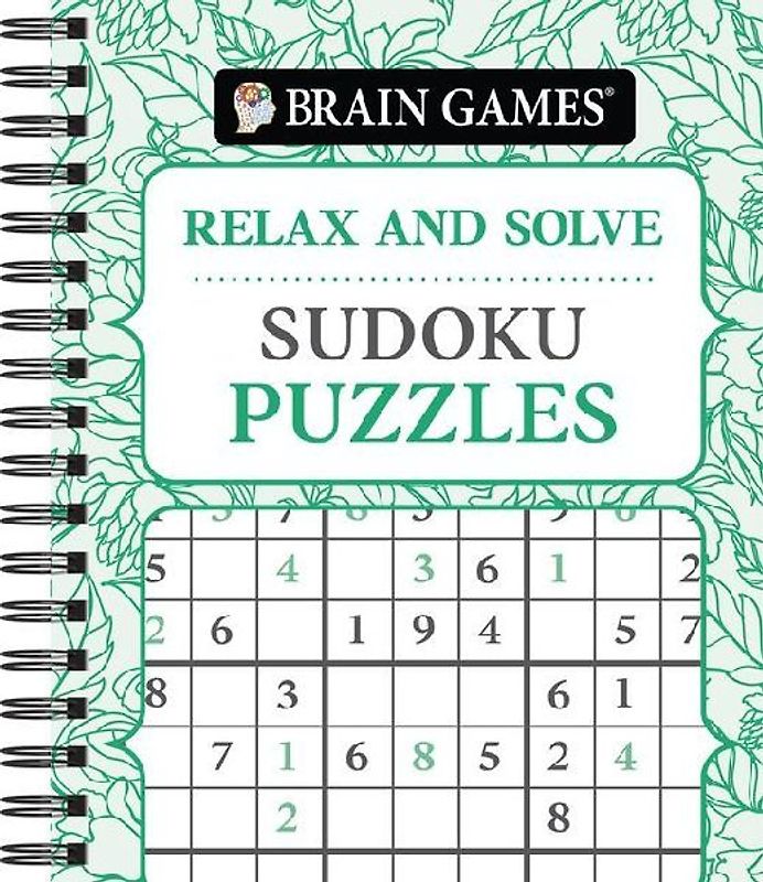 Brain Games - Relax and Solve: Sudoku (Pattern Cover)