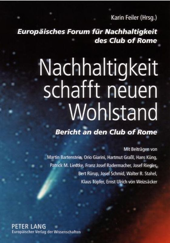 Nachhaltigkeit schafft neuen Wohlstand