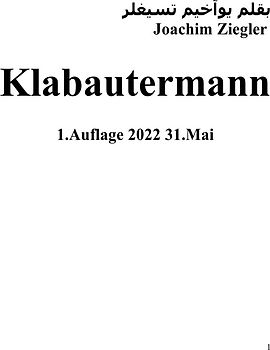 Klabautermann 1.Auflage 2022 31.Mai