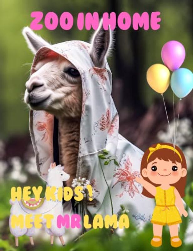 ZOO IN HOME HEY KIDS ! MEET MR LAMA: Zoo In Home Lama Picture Book: 40 Cute Images of these Smart Animal, Perfect Gift for kids, Coffee Table Book Paperback – April 14,2023.
