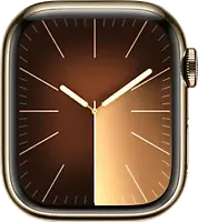 Apple Watch Series 9 41 mm Edelstahlgehäuse gold [Wi-Fi + Cellular]