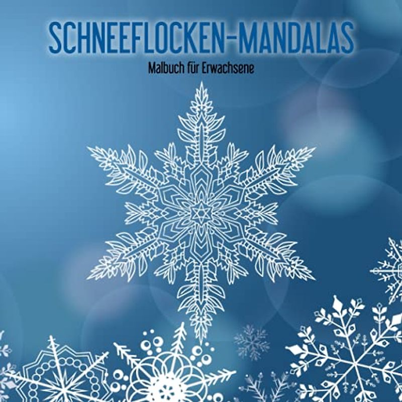 Malbuch mit Schneeflocken-Mandalas für Erwachsene 1