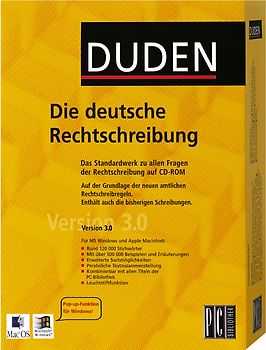 DUDEN: Die deutsche Rechtschreibung - Version 3.0 MacOS