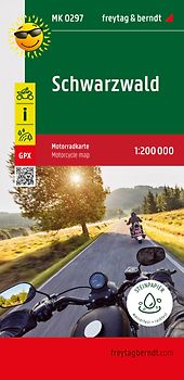 Schwarzwald, Motorradkarte 1:200.000, freytag & berndt