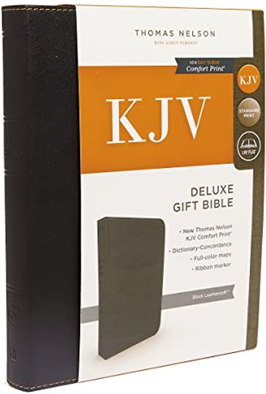 KJV, Deluxe Gift Bible, Leathersoft, Black, Red Letter, Comfort Print: Holy Bible, King James Version