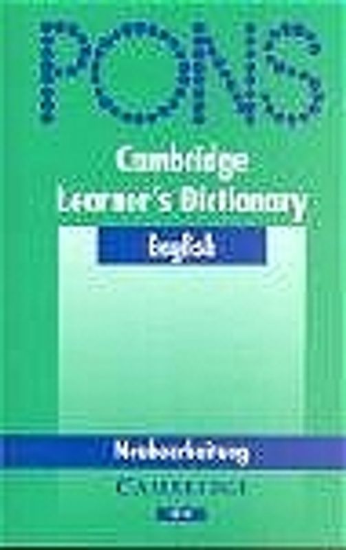 PONS Cambridge Learner's Dictionary English