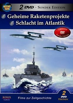 Doppelbox: Geheime Raketenprojekte + Schlacht im Atlantik / LIMITIERTE AUFLAGE ZUM SONDERPREIS!!! [2 DVDs] DVD