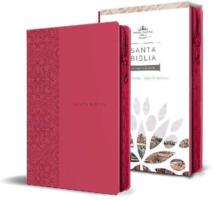 Biblia Reina Valera 1960 Letra Grande. Símil Piel Fucsia, Cremallera, Tamaño Manual / Spanish Holy Bible Rvr 1960. Handy Size, Large Print, Leathersoft, Zipp