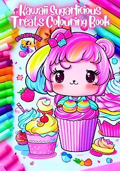 Kawaii Sugarlicious Treats Colouring Book